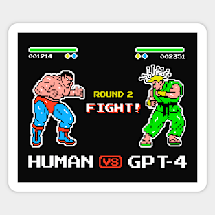 Human VS GPT4 Sticker